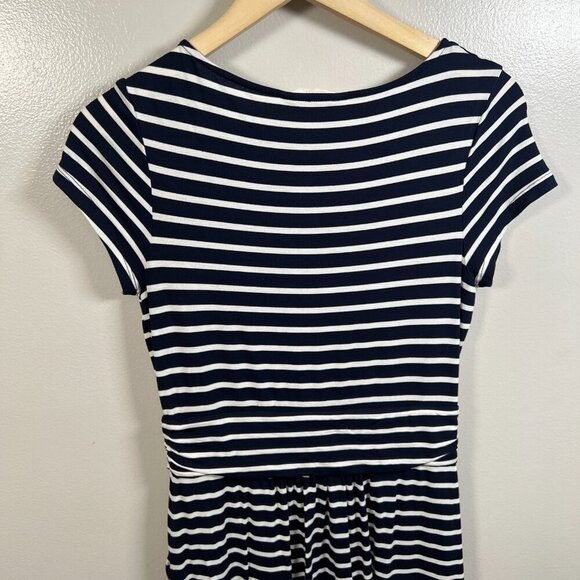 Boden Amelie Jersey Dress Size 6 Navy Blue Stripes Preppy Twee Work Teacher - Picture 8 of 10